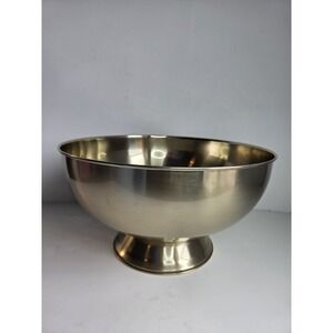 Williams Sonoma Gold Party Tub Bowl Server XL 14.5" diam, surface scratches